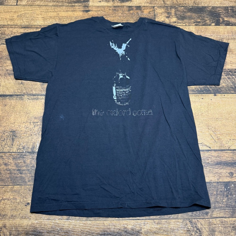 The Oxford Coma‎ Band Morphine Black Large Fruit of the Loom Graphic T-Shirt